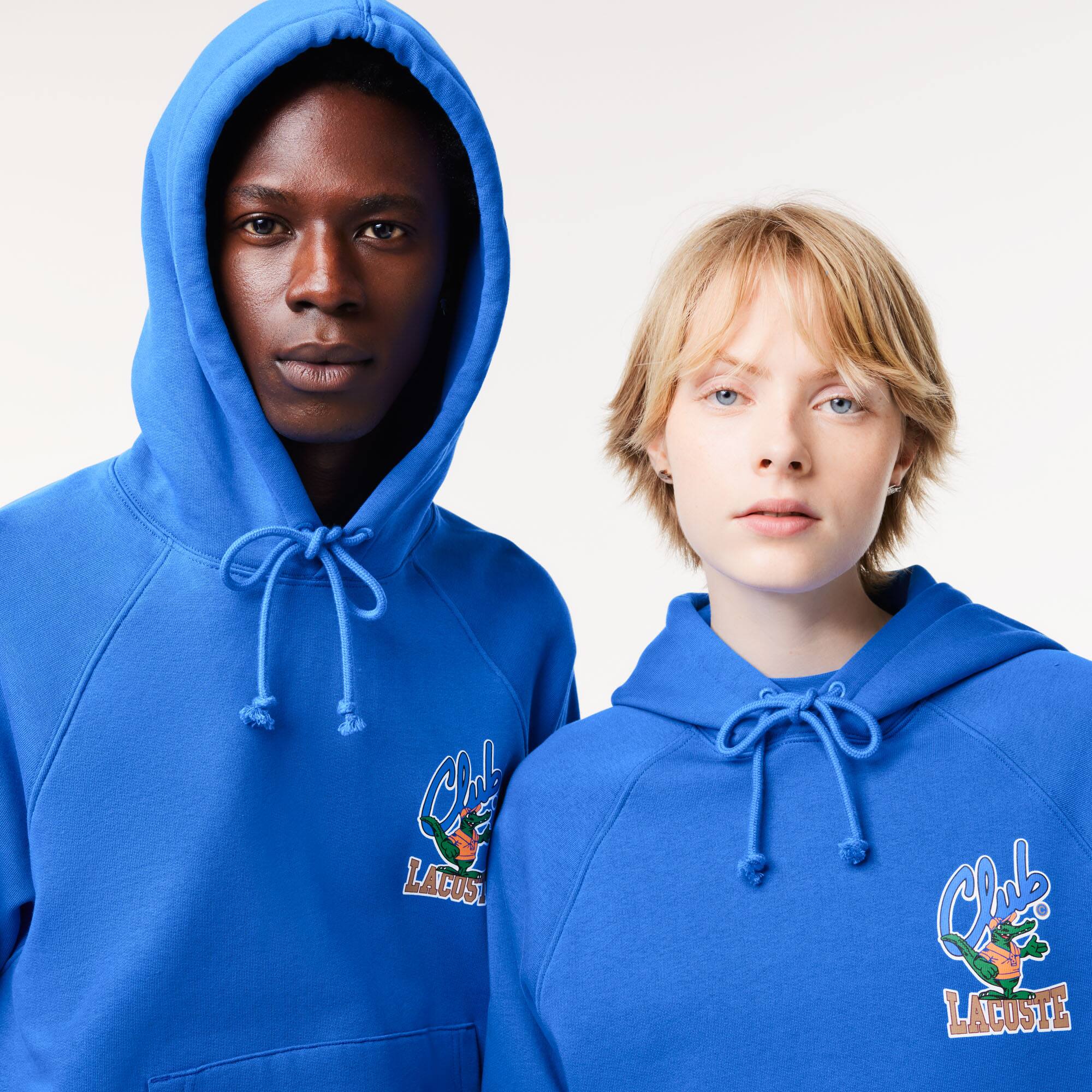 Sweatshirt Jogger loose fit avec imprimés iconiques Sweatshirts - Bleu - Lacoste - Unisex
