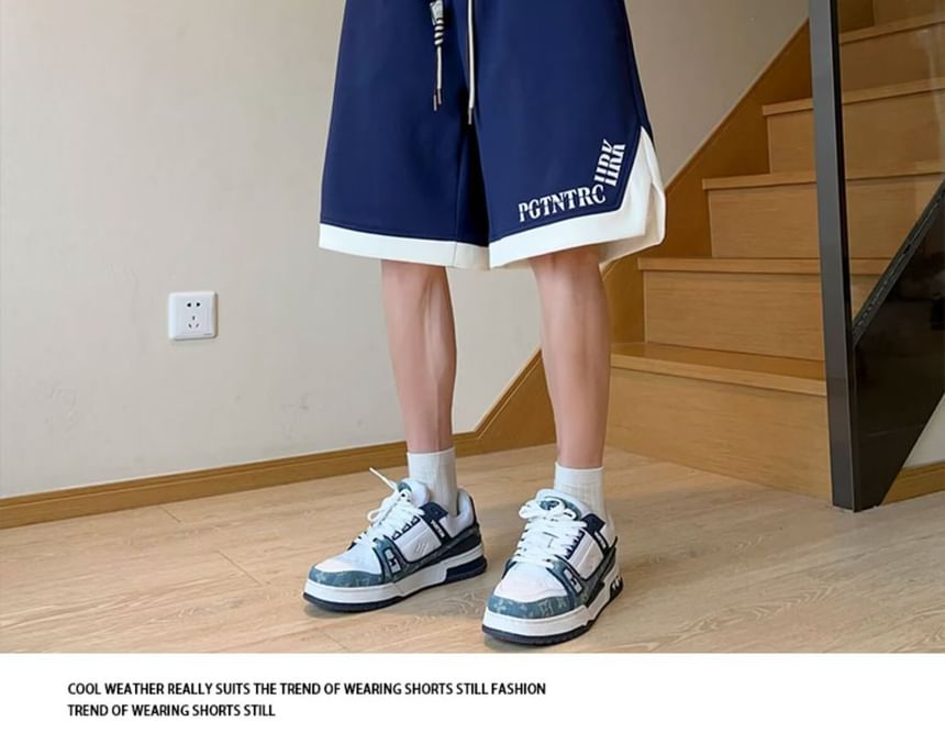 Neonity Wear - Shorts met elastische taille en letters