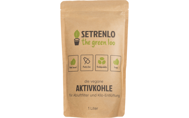Setrenlo Vegane Aktivkohle für Abluftfilter und Klo-Entlüftung
