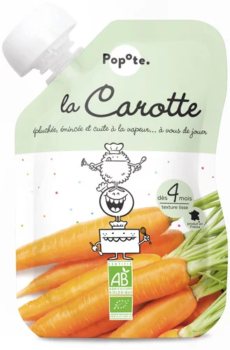 Petite gourde de Carotte dès 4 mois - 120g