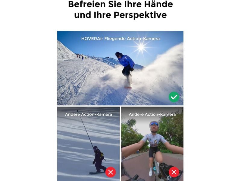 HOVERAir Multikopter X1 PRO (CE) Kompakte, faltbare Kameradrohne