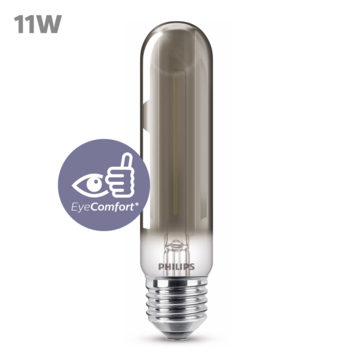 Philips LED buislamp E27 11W filament smoky niet dimbaar