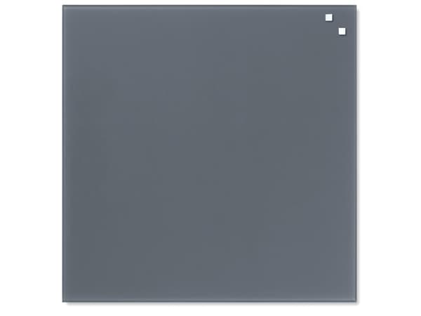 Magnetisk glastavle NAGA 45x45 cm grå