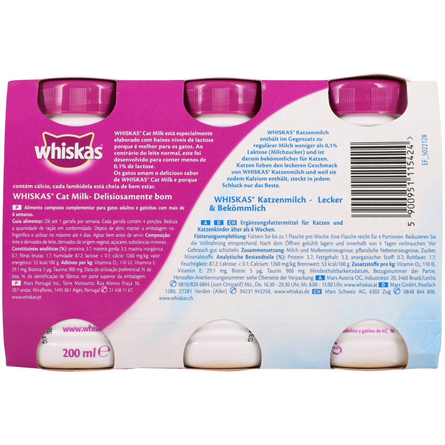 Whiskas Milk 3x200ml