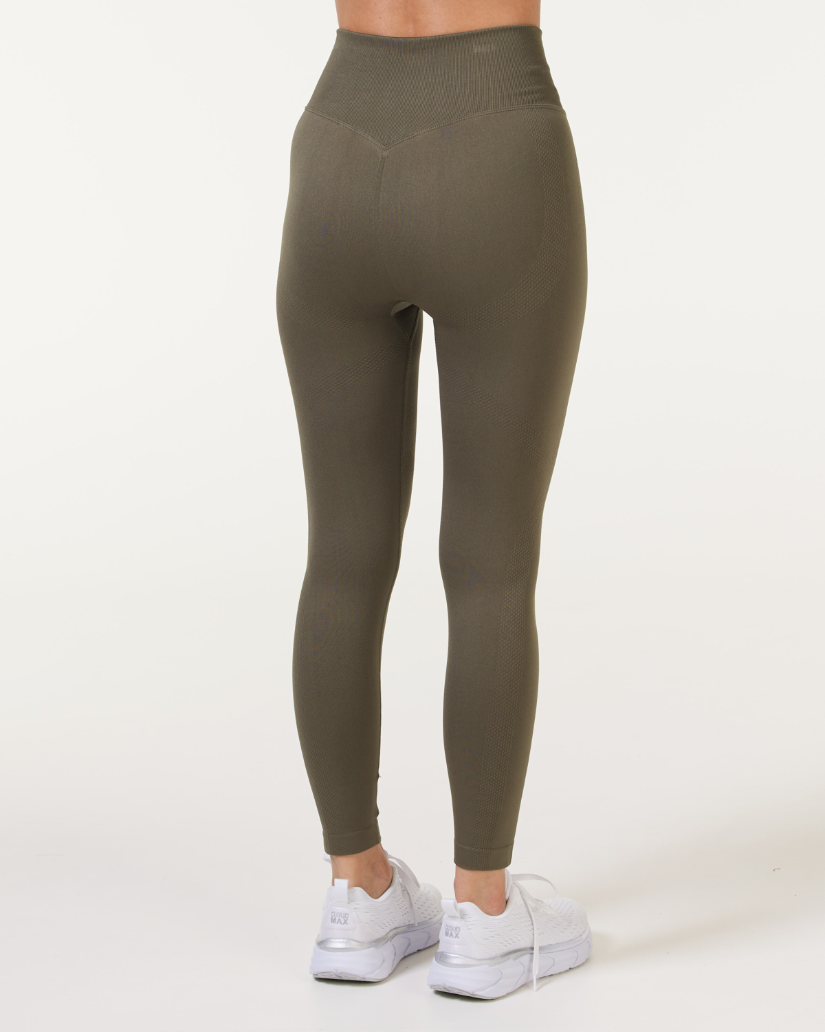 Bumpro Era Stripe Seamless Tights Green Olive
