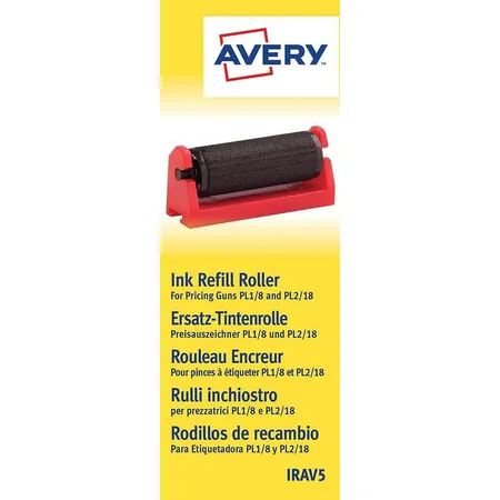 Avery Zweckform IRAV5 Ersatzrollen, 58 x 161 x 14 mm, schwarz