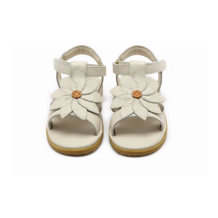 Donsje Sandales Iles Fields Marguerite Cuir | Crème