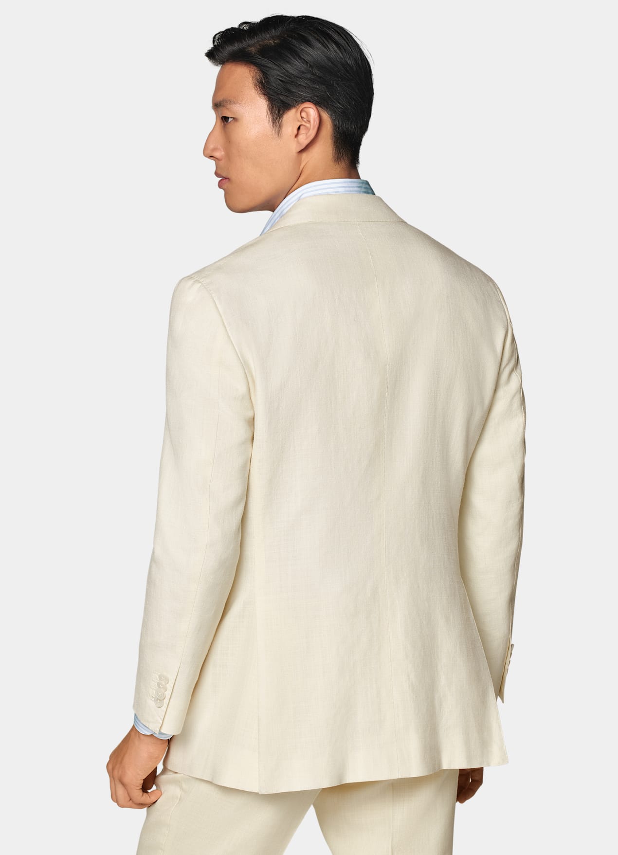 Costume Roma coupe Relaxed blanc cassé