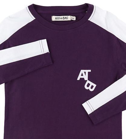 Add to Bag Bluse - MørkLilla m. Print