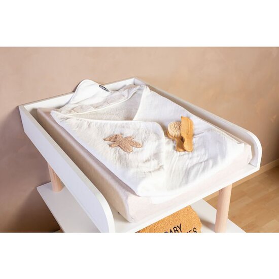 Housse matelas à langer Teddy   Beige        de               Childhome