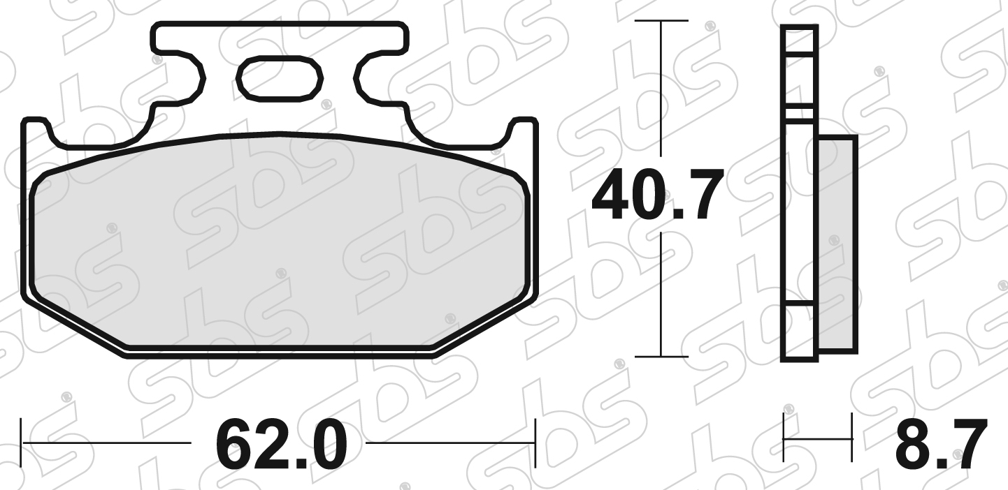 SBS - Plaquettes de frein 632 SI