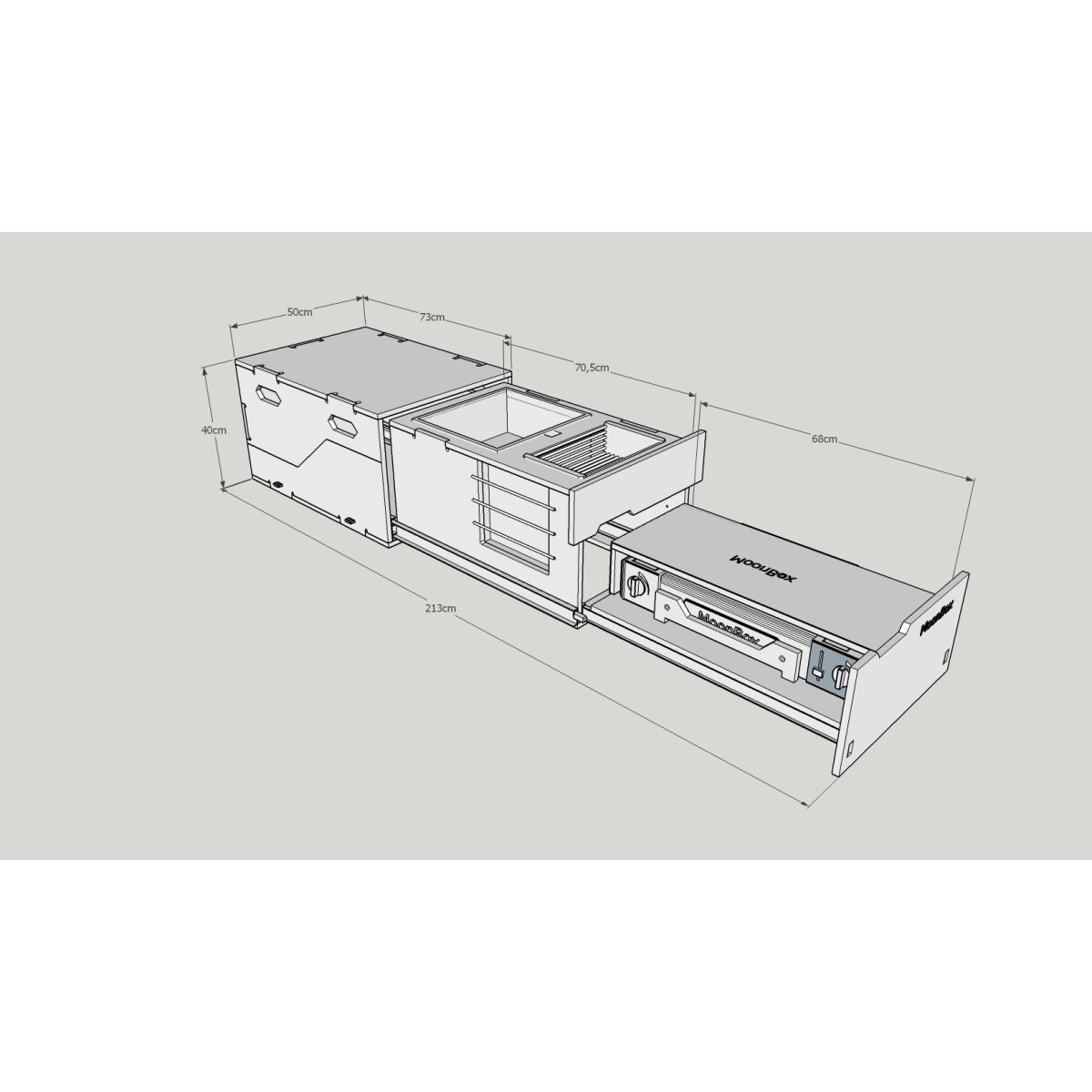 Moonbox Keukendoos - UV-lak