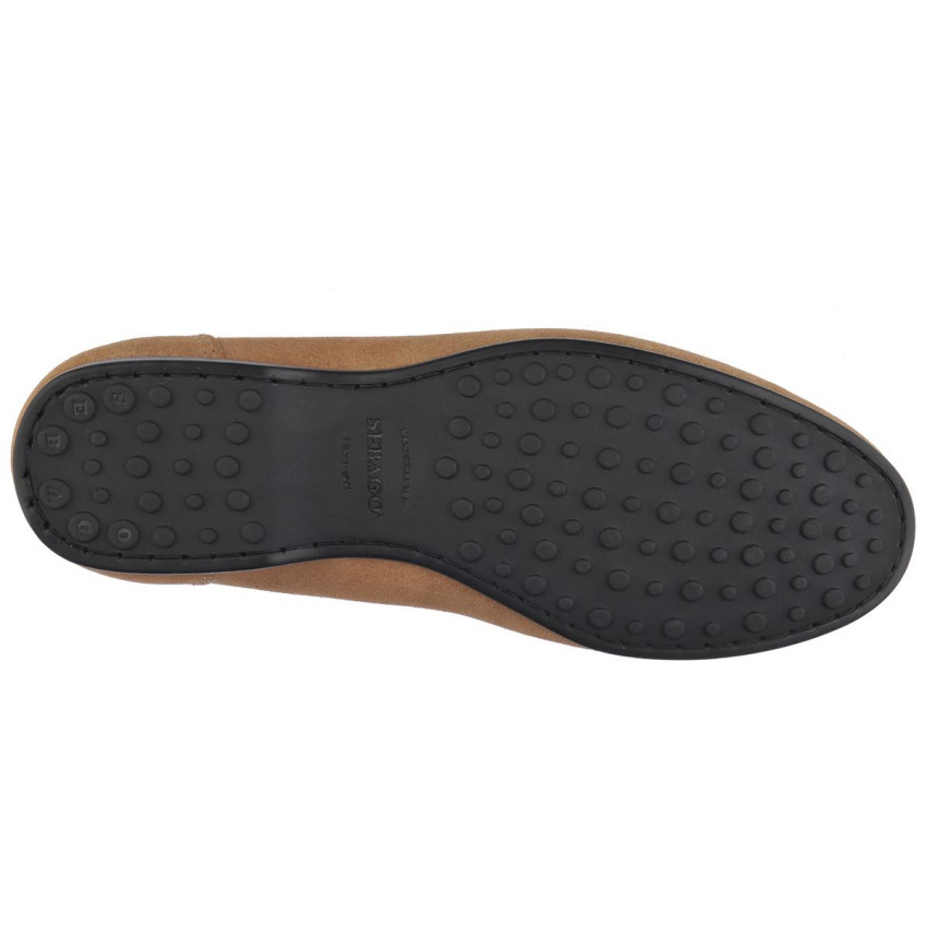 BYRON SUEDE Beige Camel MOCASSIN-Mocassin pour homme en cuir suede