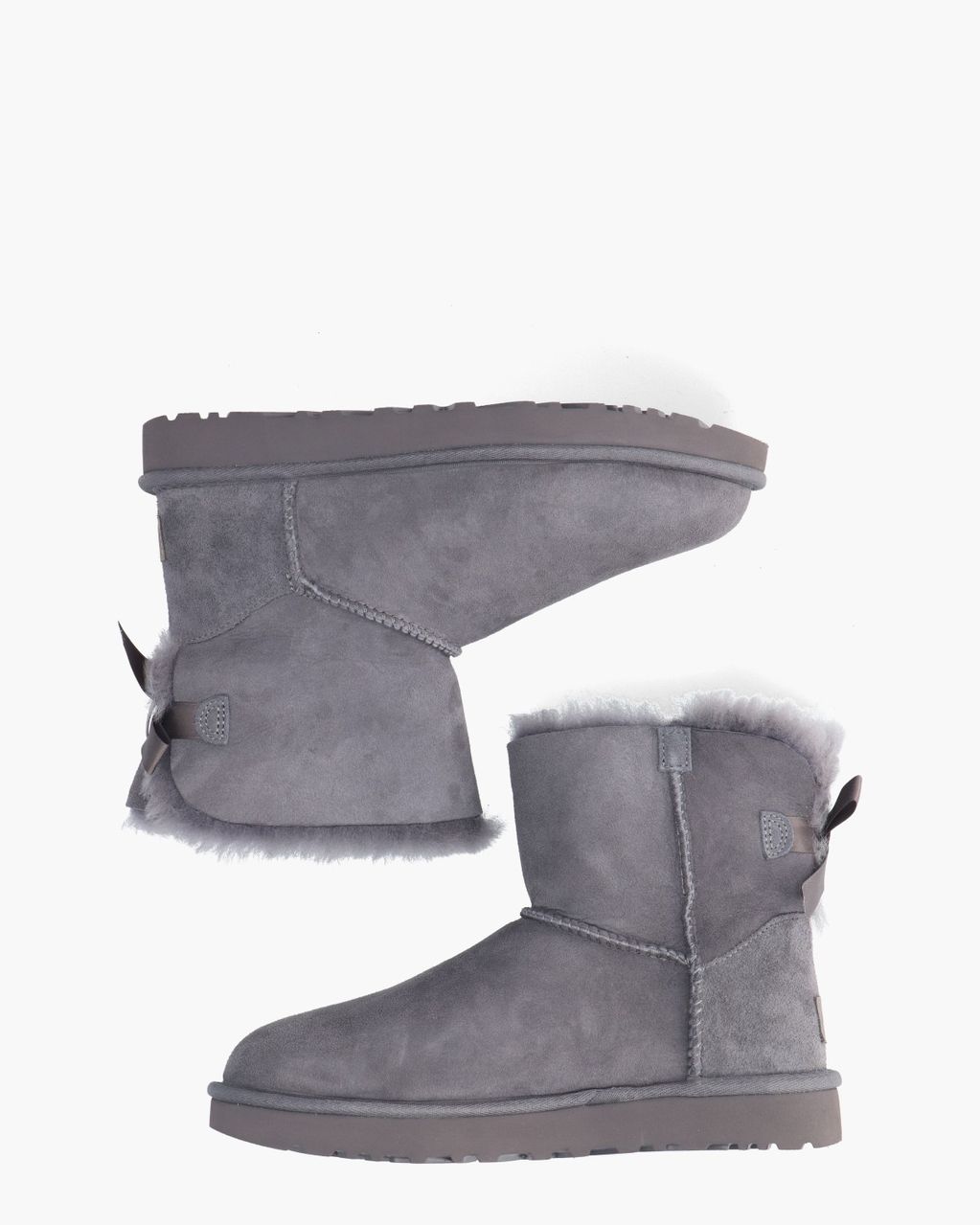 UGG Mini Bailey Bow II Boot Obsidian Dames Enkelboots