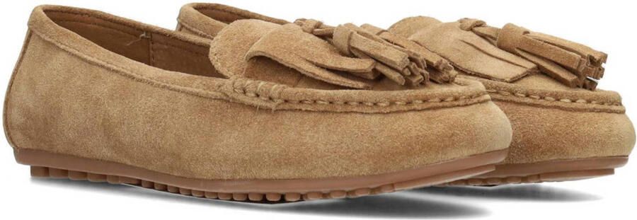PS Poelman Taya suède mocassins lichtbruin