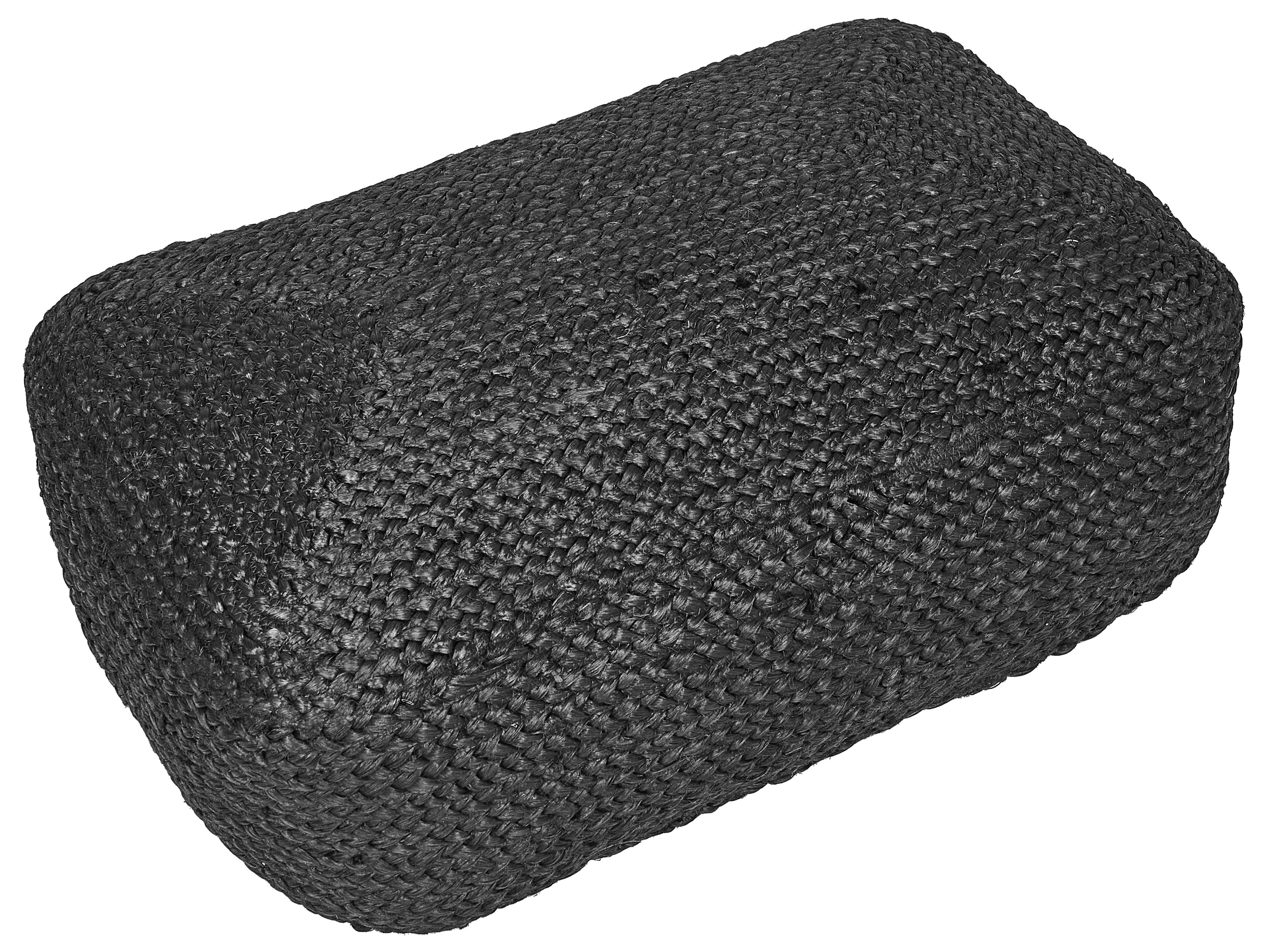 Poef ISARDA Jute Zwart