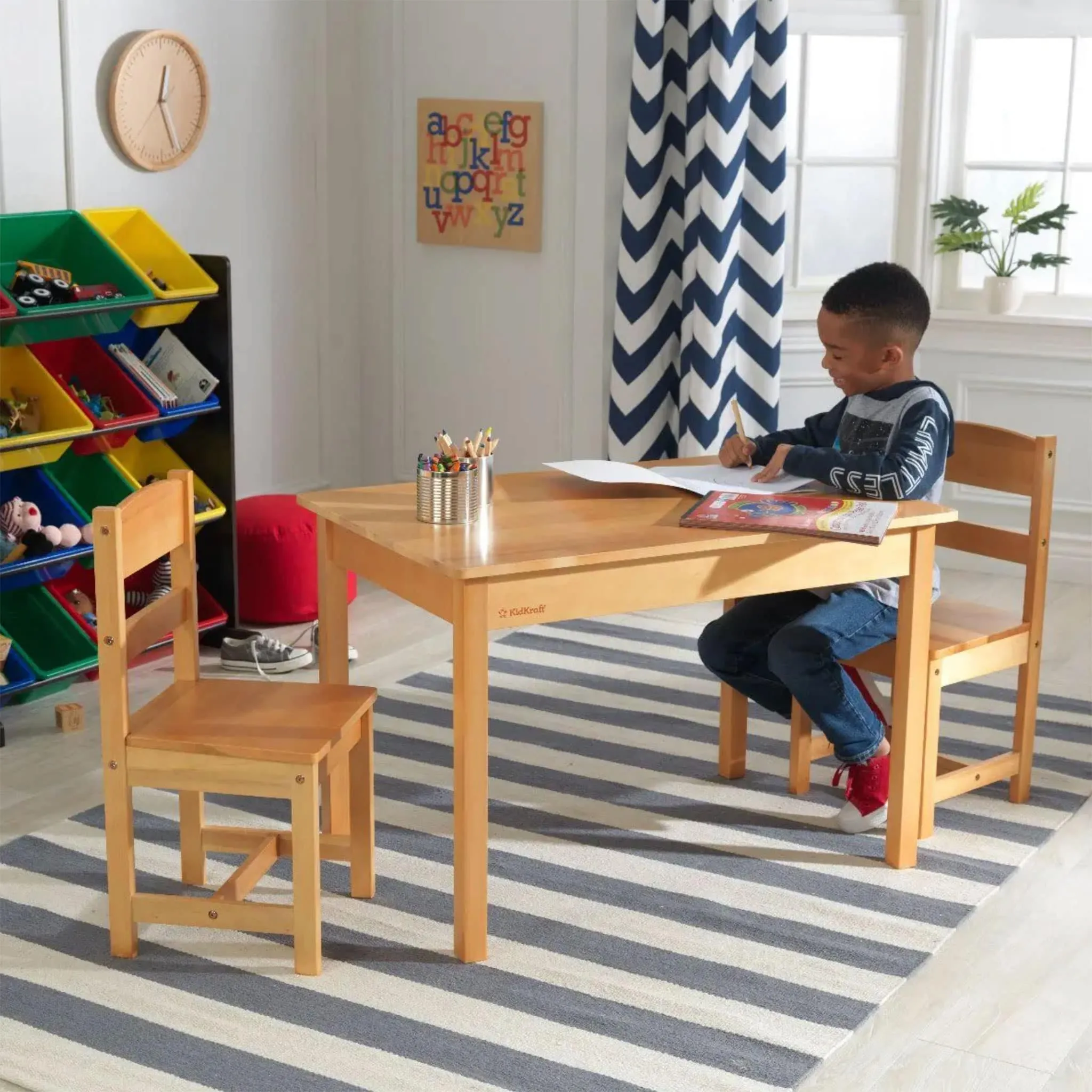 KidKraft Table et 2 Chaises pour Enfant - Naturel