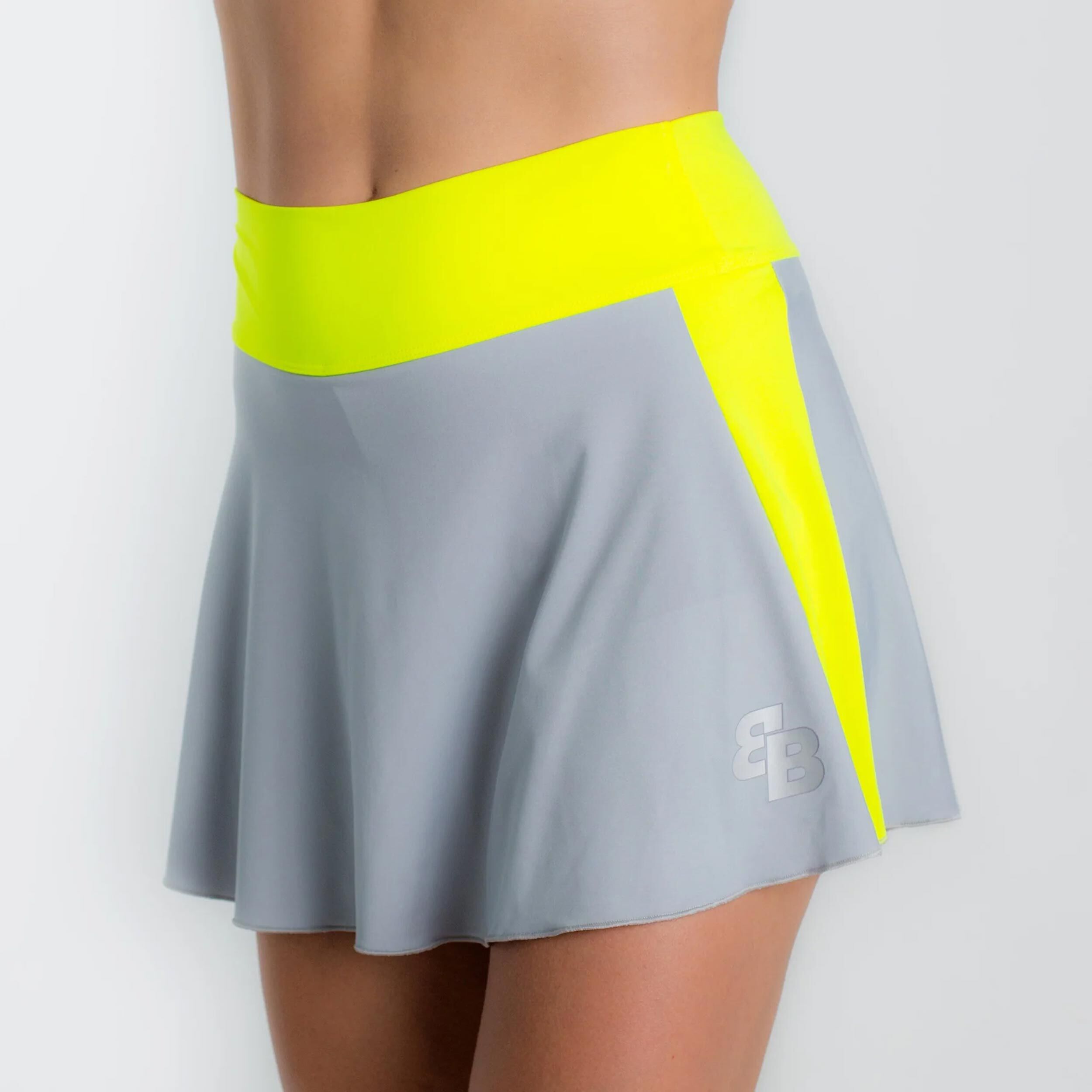 BB by Belen Berbel Bora Jupe Femmes - Gris , Jaunes Fluo