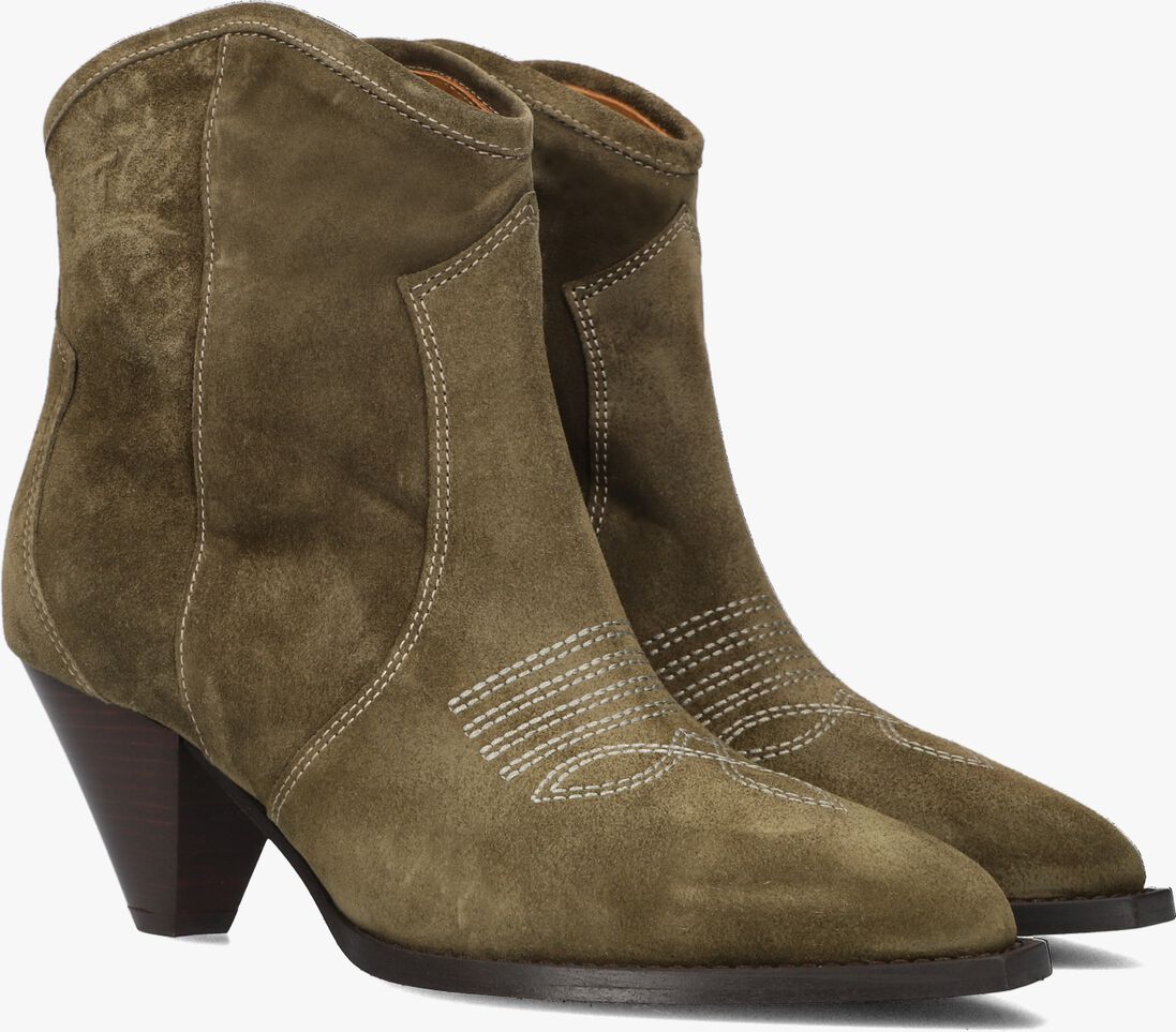 TORAL groene toral enkellaarsjes cream