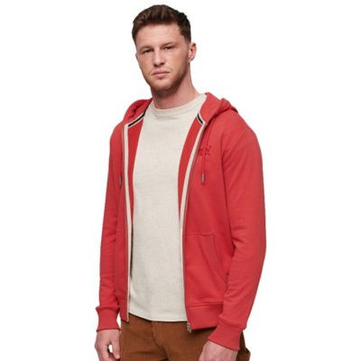 Sweatshirt zippé à capuche homme Essential Logo Zip Hoodie Ub SUPERDRY