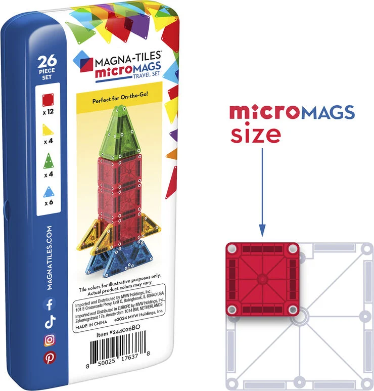 Magna-Tiles MAGNA-TILES microMAGS Tra