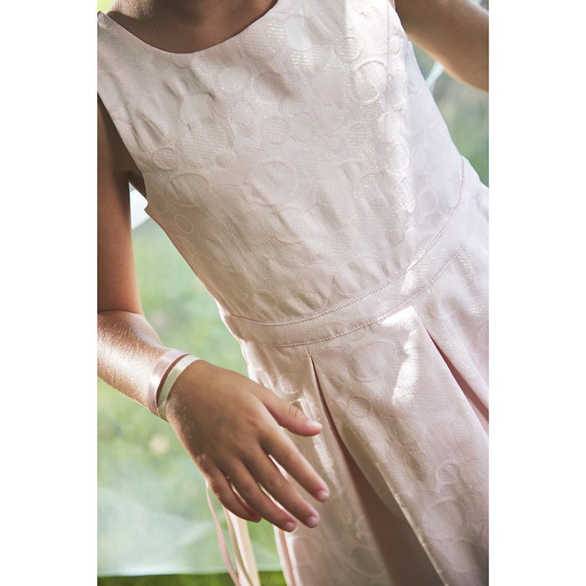 Robe de cérémonie irisée pour fille - Rose