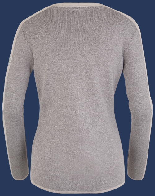 Damen Pullover 014 KoNitI, Heathergrey/Silversand