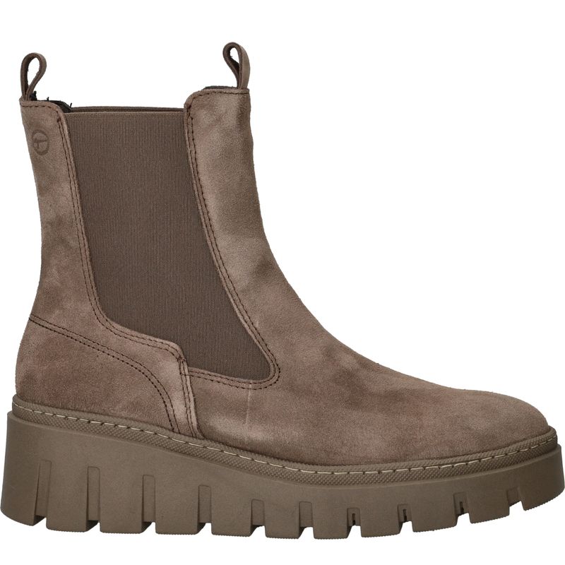 Tamaris Chelseaboots Taupe Dames