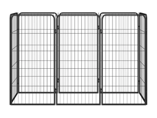 Parc pour chien 8 noire 150 x 50 x 100 cm 02_0043650