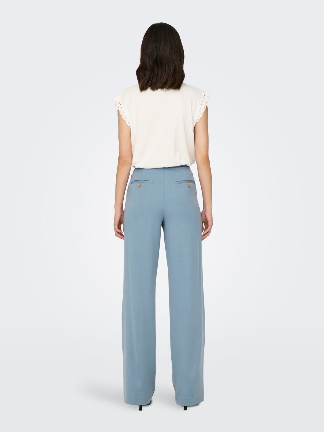ONLJOSHA Hohe Taille Gerade geschnitten, verjüngt Klassische Hose Windward Blue