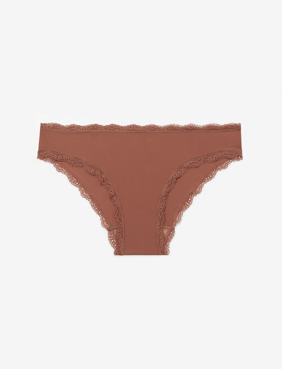 Culotte taille basse - brun beauté