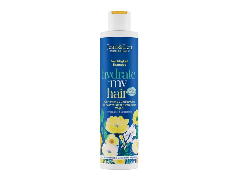 Jean & Len Shampoo Aloe Vera/Basilikum 300 ml Natürliches Haarshampoo spendet intensive Feuchtigkeit