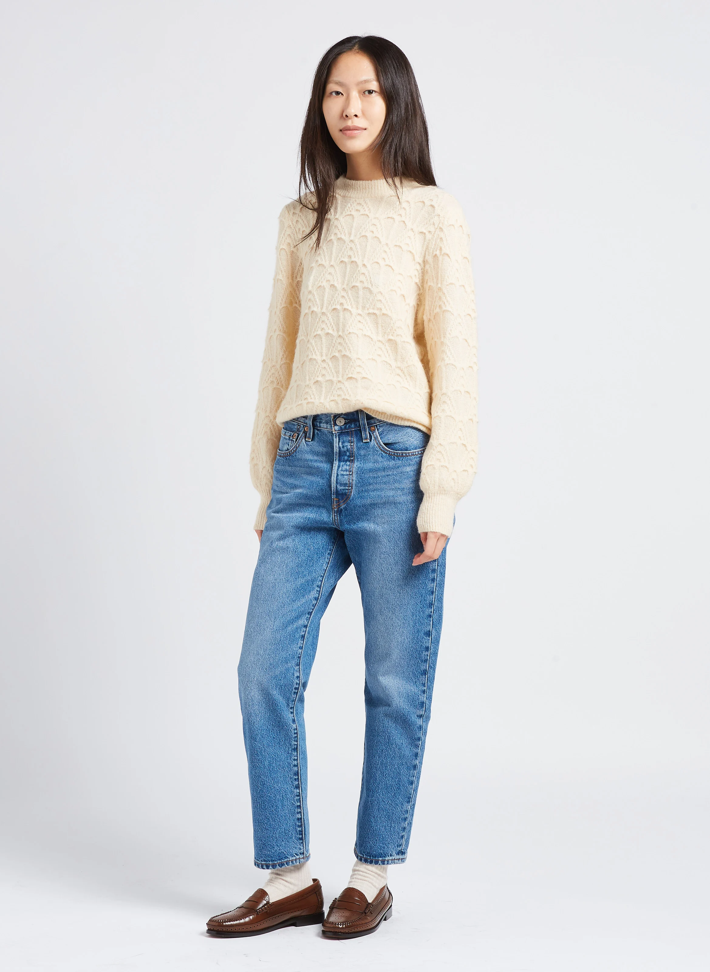 PENNY BROGUE - Mocassins en cuir| Marron