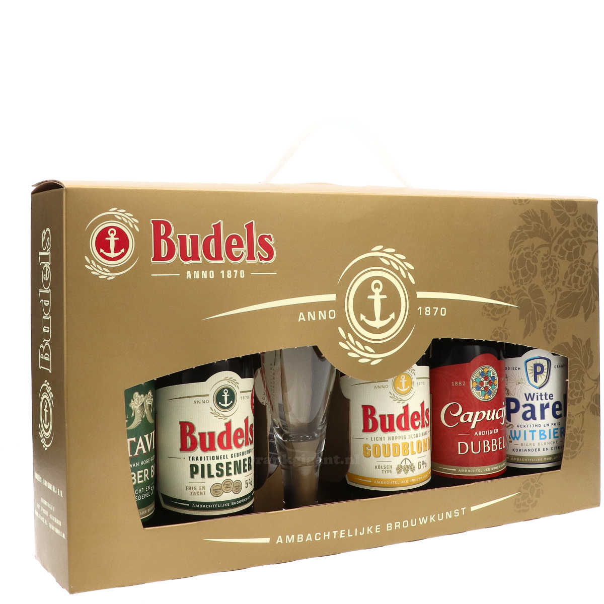 Budels Cadeaupakket Met Glas 150 cl