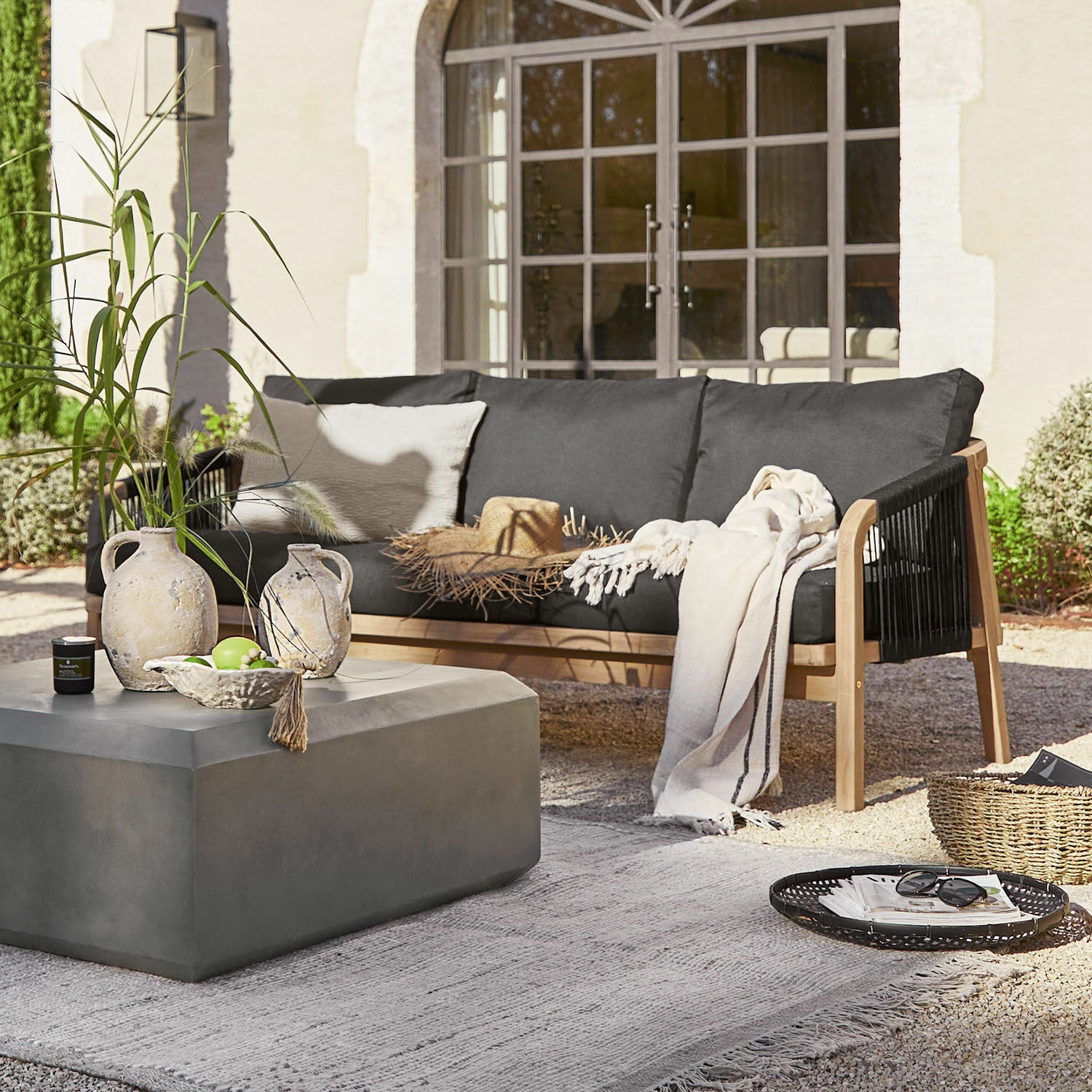 Sofa FSC®-100% Shreveport braun/anthrazit
