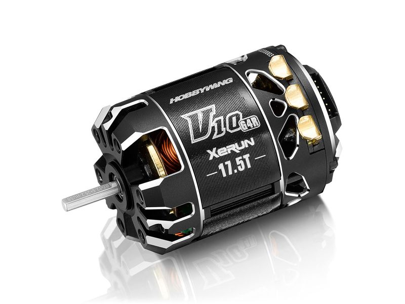 Hobbywing Brushless Sensored Motor Xerun V10 G4R 17.5T 3150 Sensored Brushless Motor für 1:10 Onroad Modelle und Stock-Rennen