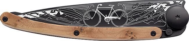 DEEJO - COUTEAU VELO TATOO GENEVRIER BLACK 37 G
