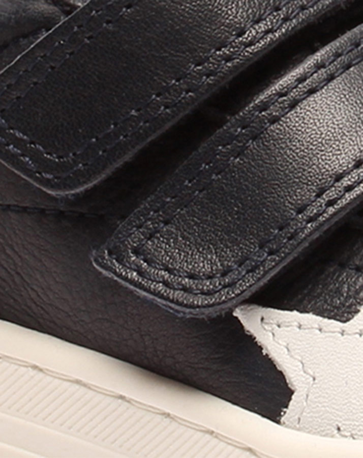 Leder-Halbschuhe KAE in navy