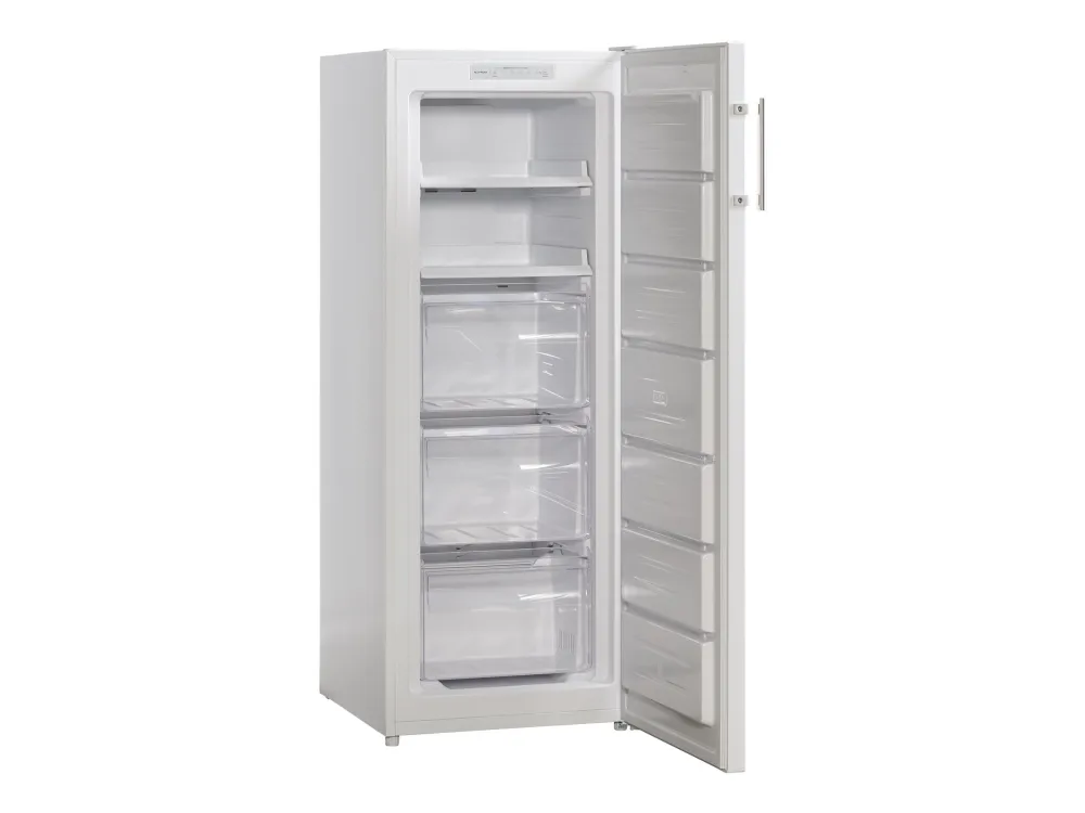 Scandomestic FRF161NFWE - Fryser - stående - bredde: 54 cm - dybde: 60 cm - højde: 143 cm - 161 liter - Klasse E - hvid