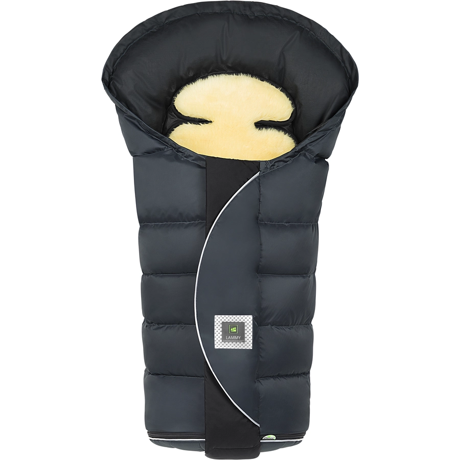 odenwälder Fußsack Lammy Lux classic anthrazit