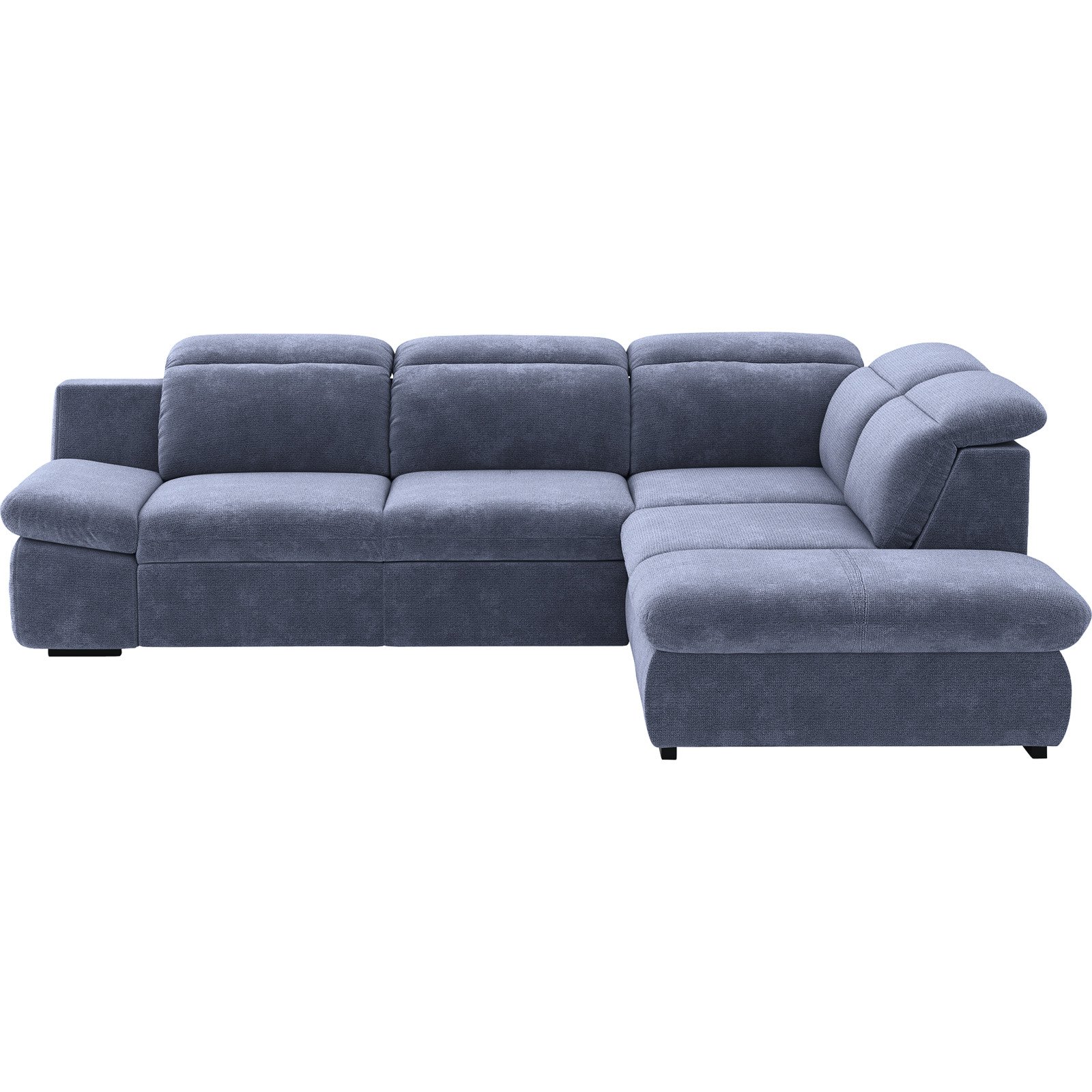 Ecksofa Lorena Stoff, Ottomane rechts