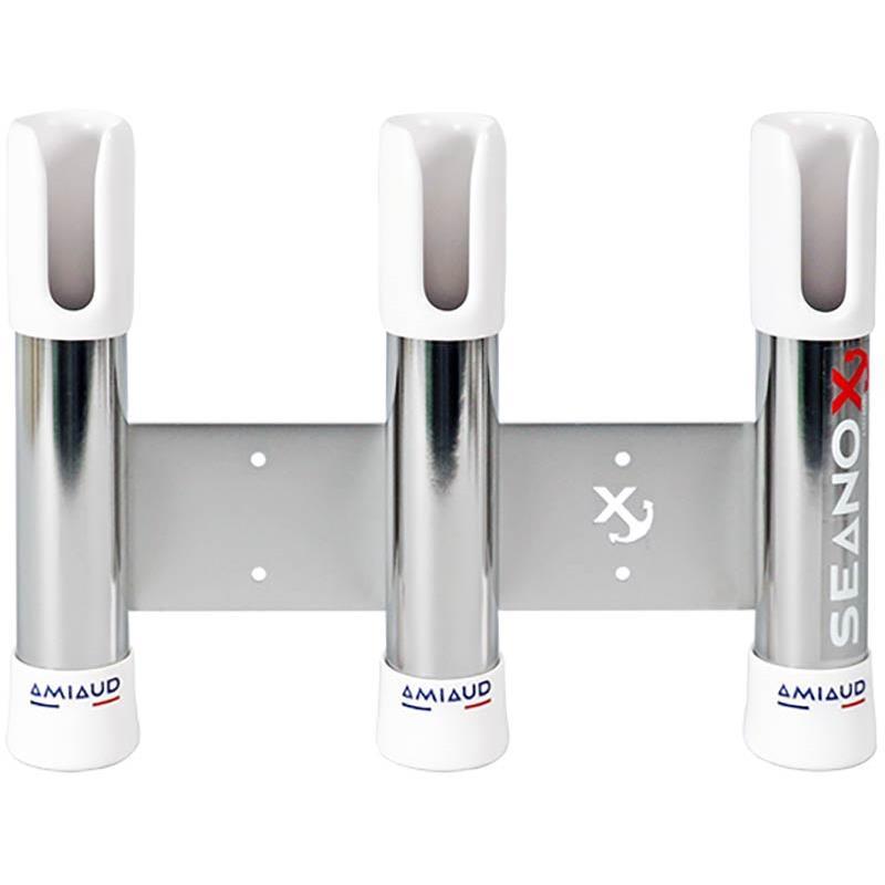 Porte Canne Seanox Inox Embout Fendu 3 Cannes