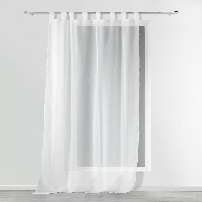 PANNEAU PASSANTS 135X240CM VOILE UNI VOILINE BLANC
