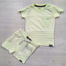 Washed biker short - Sharp Green
