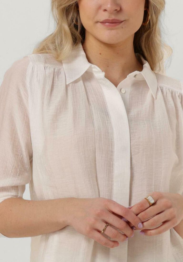 MINUS gebroken wit minus blouse aneda 3/4 sleeve shirt