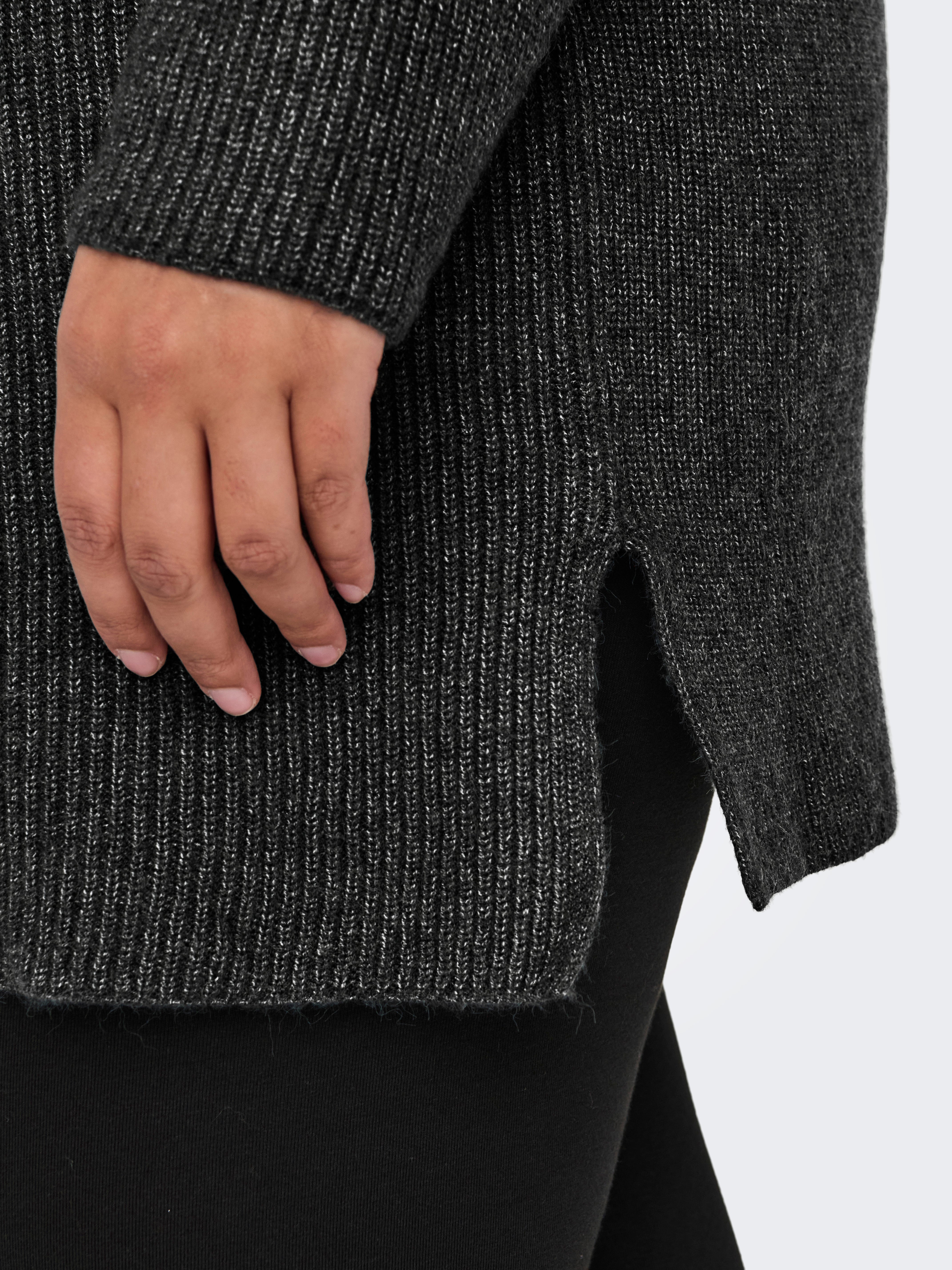 CARKATIA Strickpullover Dark Grey Melange
