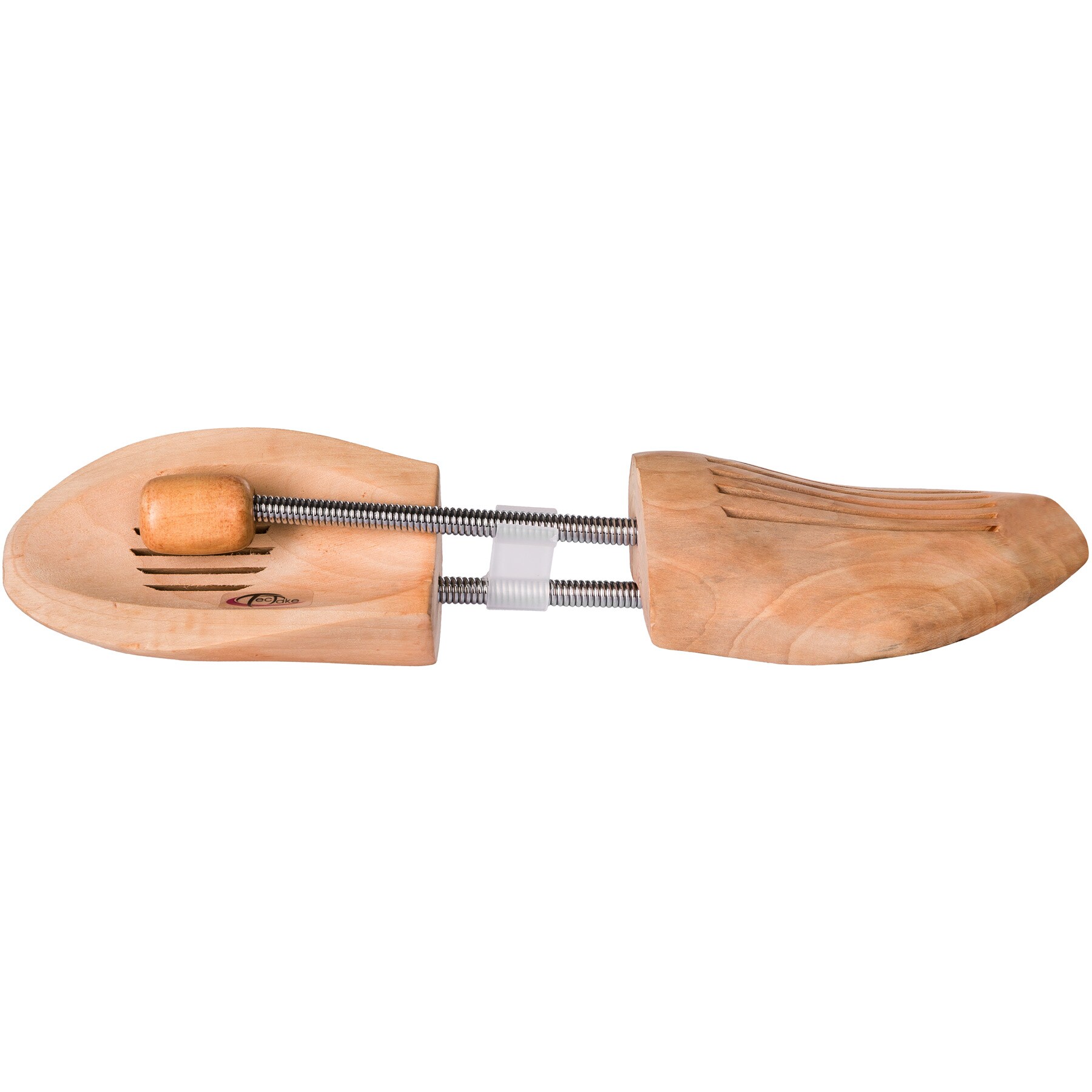 tectake® 2 Paar Spiral-Schuhspanner, aus Lotusholz, Verhinderung von Gehfalten, gute Luftzirkulation