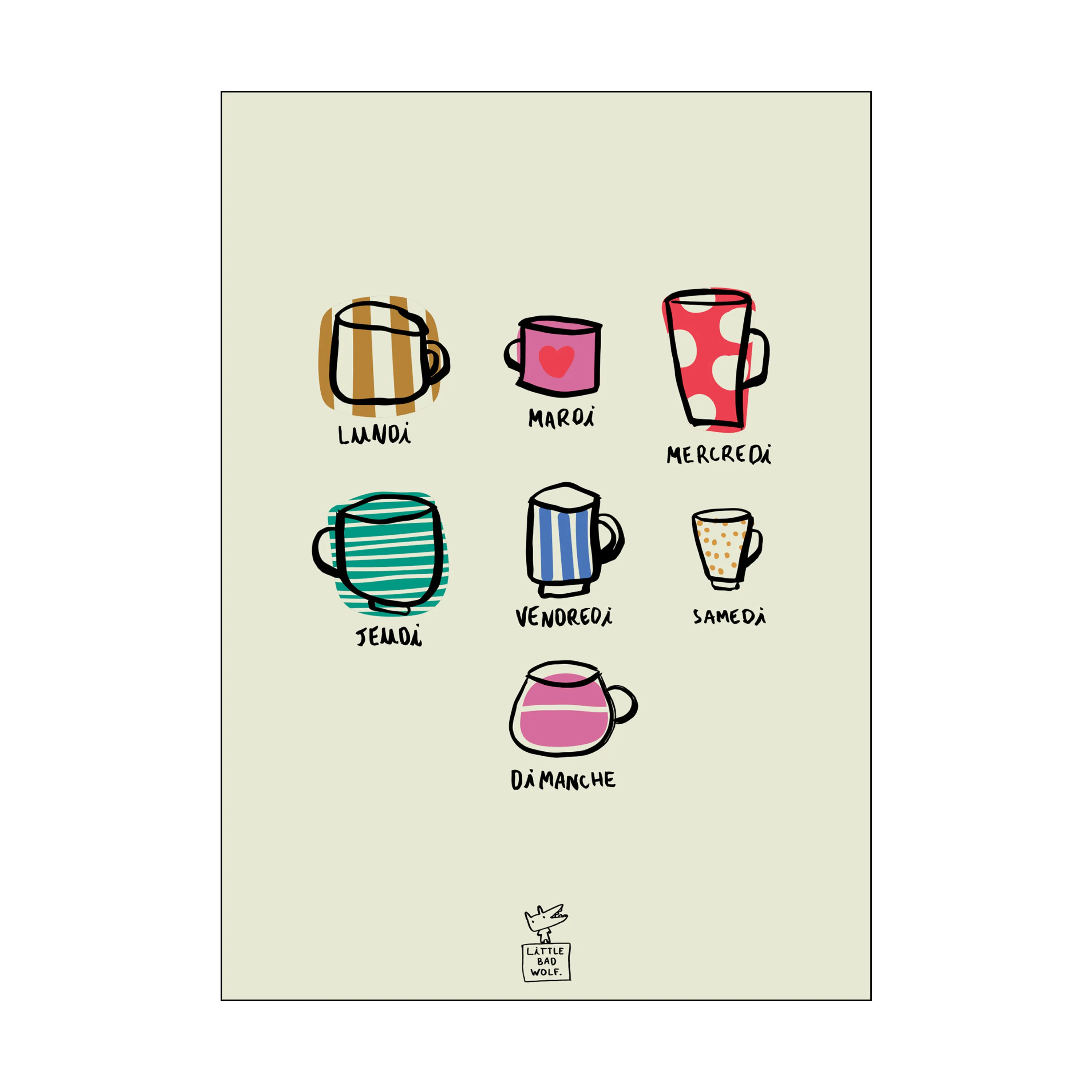 Poster&Frame Plakat - Weekly Cups