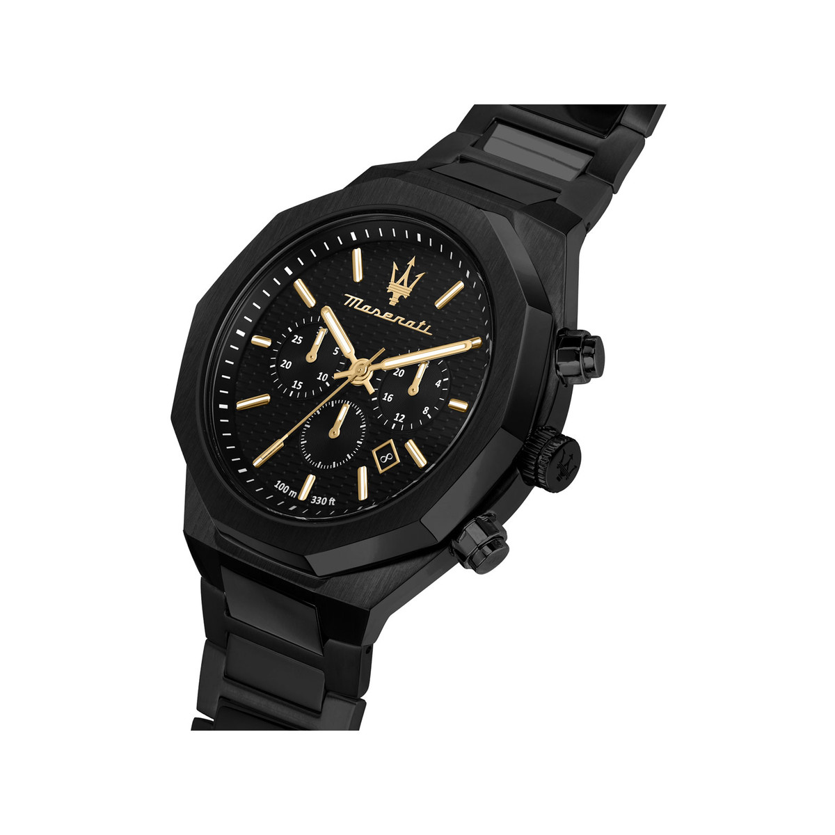 Montre MASERATI homme bracelet acier noir