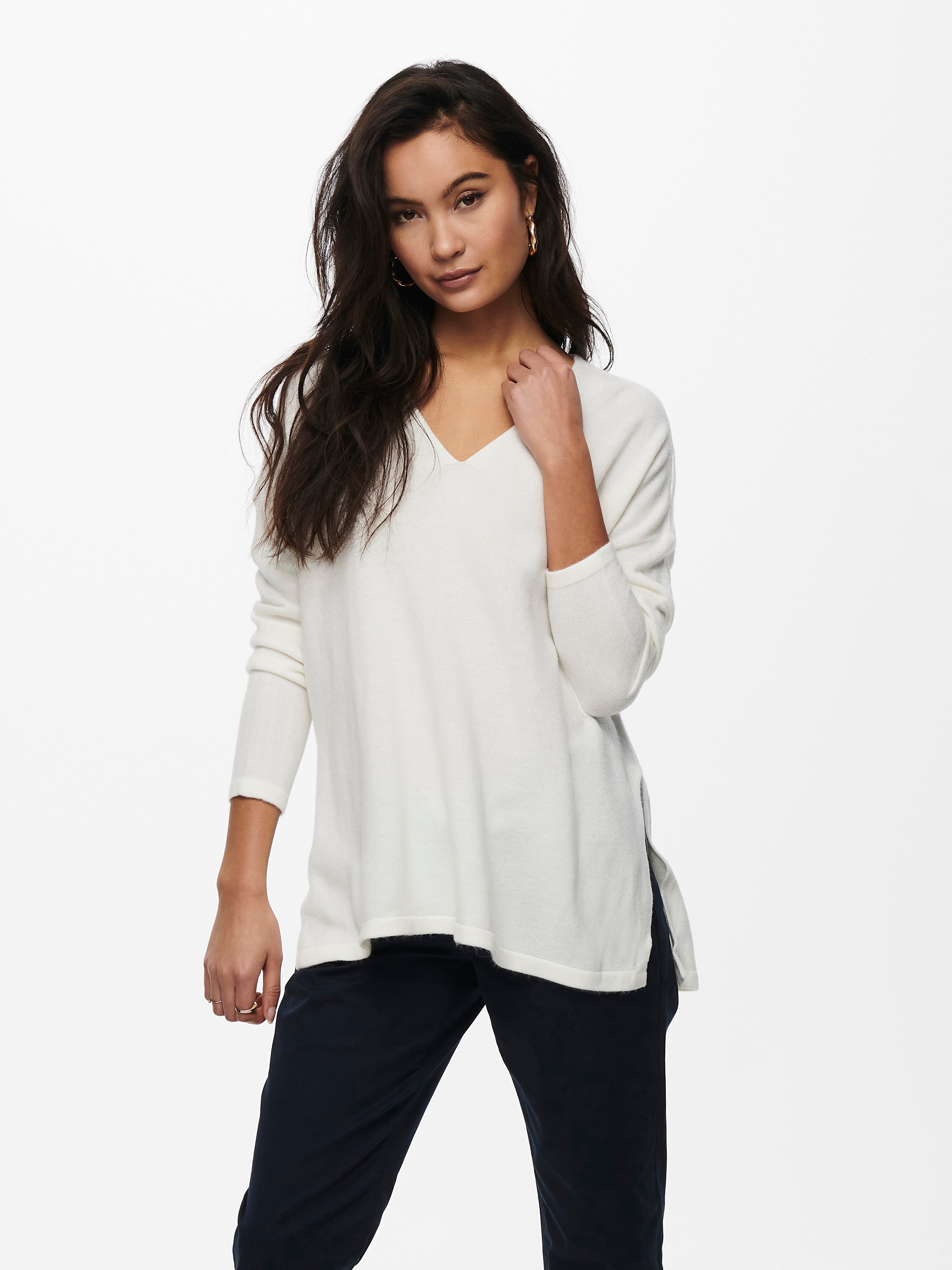 ONLAMALIA Strickpullover Cloud Dancer